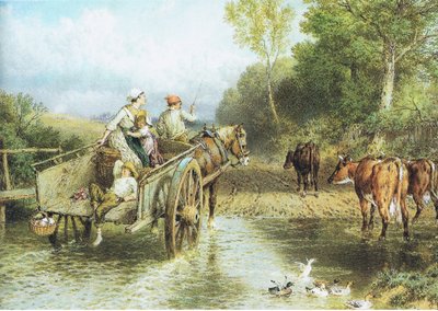 Returning from the Market by Myles Birket Foster